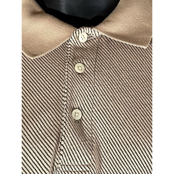 Chaps Ralph Lauren Men's Large Vintage Style Cream Polo Shirt Sport Golf Office - Picture 3 of 7